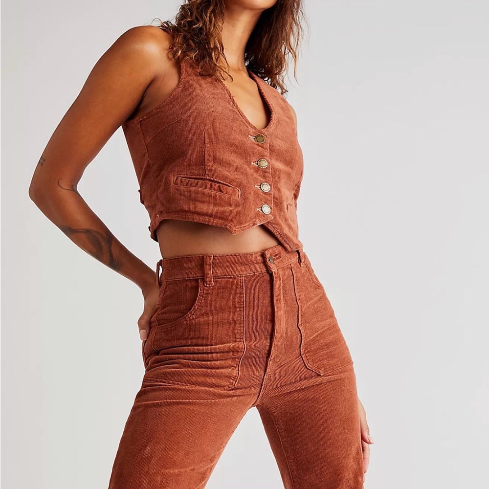 ROLLA'S from Free People Rust Brown Corduroy Boot Cut Pants